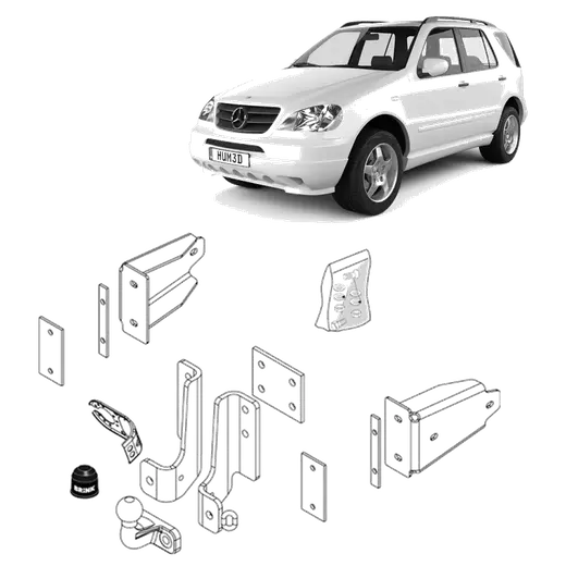 Brink Towbar European for MERCEDES-BENZ M-CLASS (09/1998 - 06/2005) product image