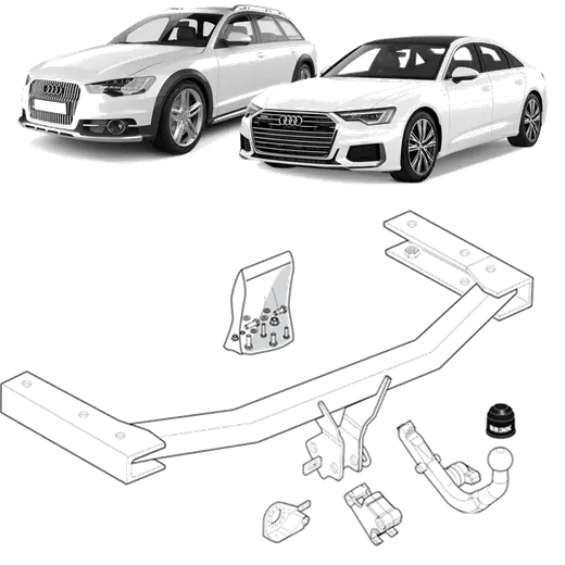 Brink European Style Towbar and Universal Wiring Harness for Audi A6 S product image