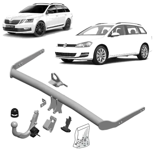 Brink Towbar European for Volkswagen Golf (07/2009 - on), Skoda Octavi product image