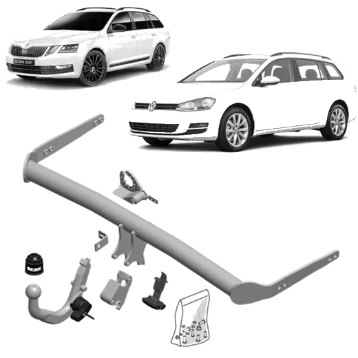 Brink Towbar for Volkswagen Golf (07/2009 - on), Volkswagen Golf Alltr product image