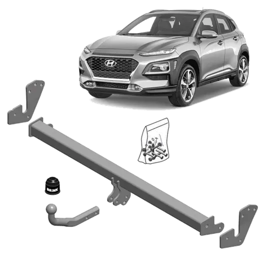 Brink Detachable Towbar for Hyundai Kona OS, OSE, OSI (09/2017 - 04/20 product image