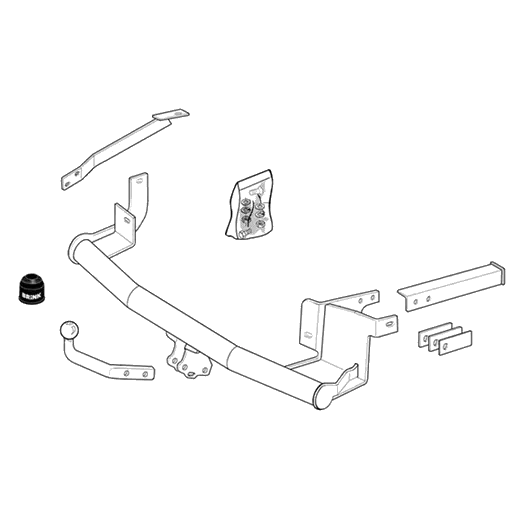 Brink Towbar to Suit Peugeot Expert 08 2008 on Citroen Evasion 1998 2000 Fiat SC product image