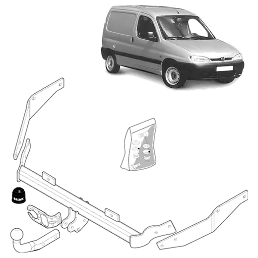 Brink Towbar to Suit Peugeot Partner 02 2006 03 2008 Citroen Berlingo 07 1999 03 product image