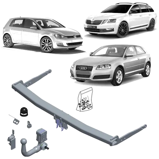 Brink Towbar to Suit Volkswagen Golf 01 2012 on Audi A3 02 2013 on Skoda Octavia product image