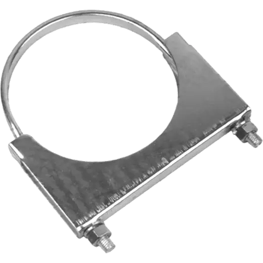Heavy Duty U-Bolt - ID 125mm (5"), Flat bar, Plated product image