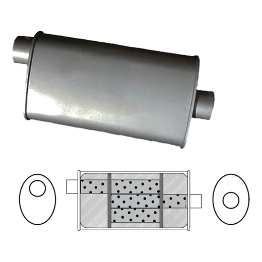 8" x 5" Oval, 10" Long, 1 1/2" Offset/Centre, Triflow product image