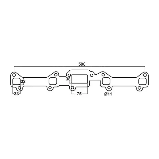 Redback Header Gasket for Ford Falcon (01/1960 - 02/1979), Fairlane (0 product image