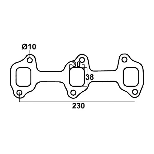 Header gasket for Toyota Land Cruiser HJ45, H 3.6L, Diesel (2 Required product image