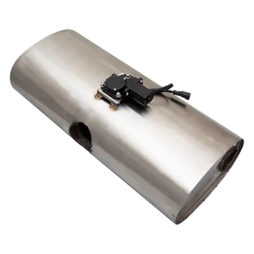 East West Oval Varex Universal Muffler 9 X6 X24 with 3 Single Inlet Dual 2 5 product image