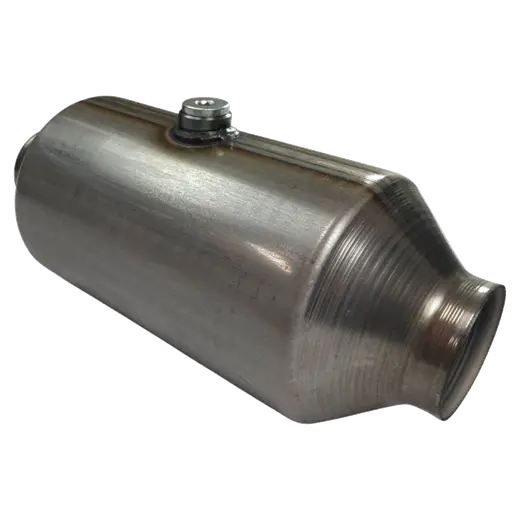 Euro 6 2 25 Inlet 5 Round Catalytic Converter Stainless Steel with Centre O2 SEN product image
