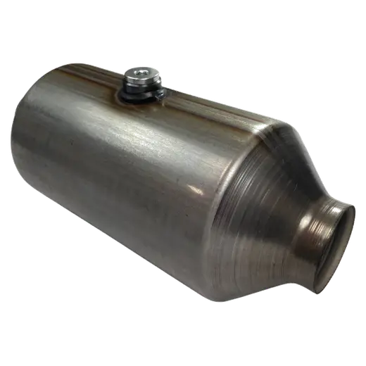 Euro 6 2 Inlet 5 Round Catalytic Converter Stainless Steel with Centre O2 Sensor product image