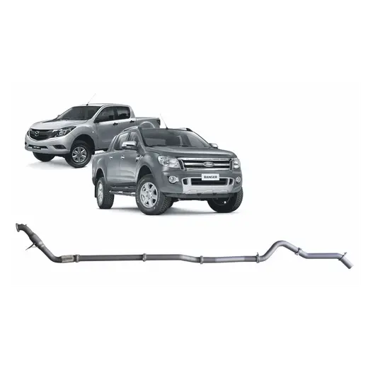 Redback Extreme Duty Exhaust for Ford Ranger 3.2L (01/2011 - 09/2016), product image