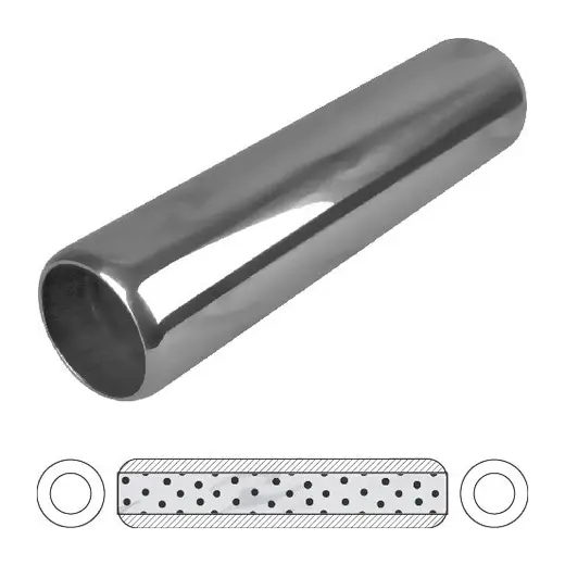 3-1/2" Round, 15" Long, 3", C/C, Perforated Without Spigots, Stainless product image