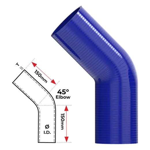 Redback Silicone Hose (2-1/2") 45° Bend product image