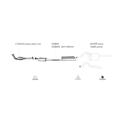 Unbranded Exhaust System for Ford Falcon (03/1996 - 05/1999) product image