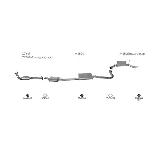 Unbranded Exhaust System for Ford Falcon (09/1998 - 09/2002) product image