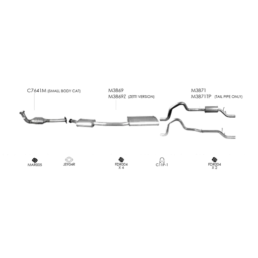 Unbranded Exhaust System for Ford Falcon (09/1998 - 09/2002) product image