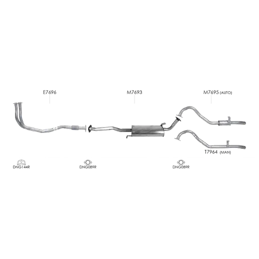 Unbranded Exhaust System for Ford Maverick (02/1988 - 03/1994) product image