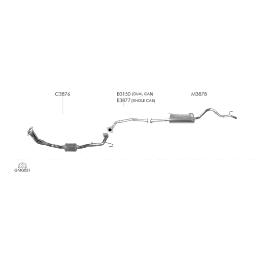 Unbranded Exhaust System for Holden Rodeo (02/2003 - 07/2008) product image