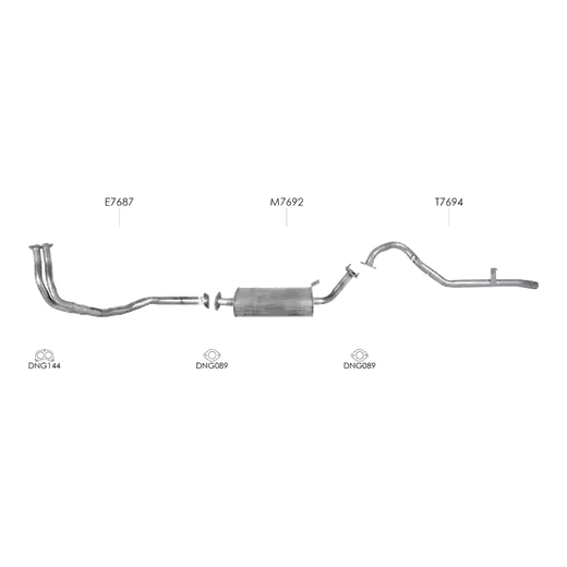 Unbranded Exhaust System for Nissan Patrol (02/1992 - 12/1997) product image