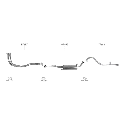 Unbranded Exhaust System for Nissan Patrol (02/1992 - 12/1997) product image