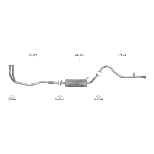 Unbranded Exhaust System for Nissan Patrol (01/1988 - 09/2000) product image