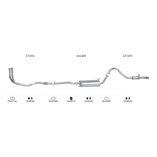 Unbranded Exhaust System for Nissan Patrol (01/1988 - 09/2000) product image