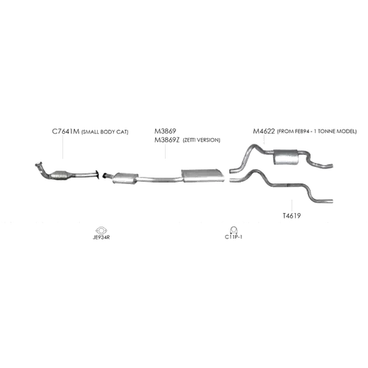 Unbranded Exhaust System for Ford Falcon (03/1993 - 03/1996) product image