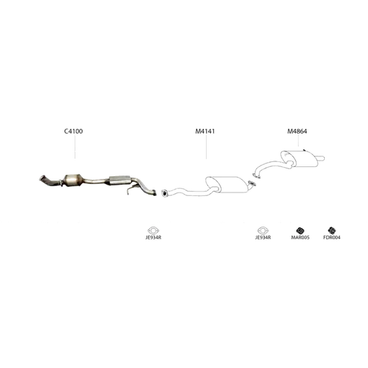 Unbranded Exhaust System for Ford Falcon (02/2008 - 12/2014) product image