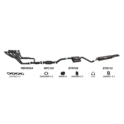 Redback Performance Exhaust System for Holden Commodore (09/1991 - 199 product image