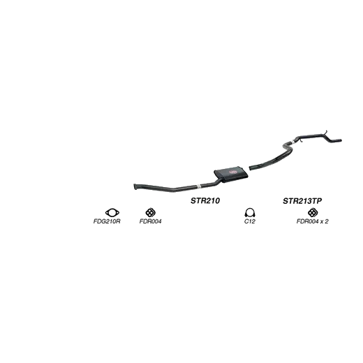 Redback Performance Exhaust System for Ford Falcon (03/1992 - 09/2002) product image
