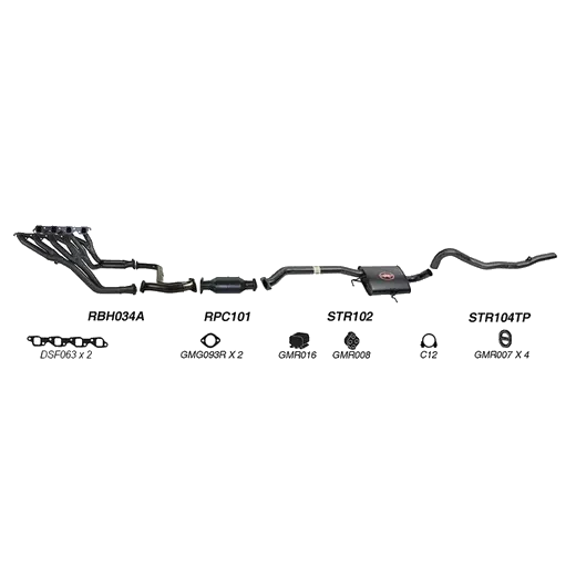 Redback Performance Exhaust System for Holden Calais (08/1988 - 09/199 product image