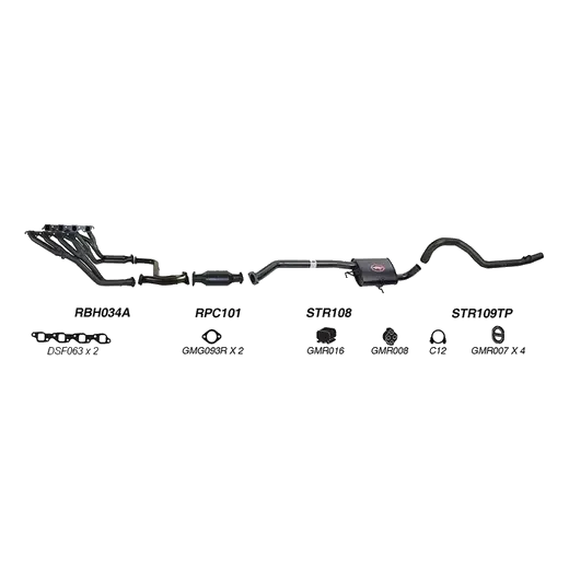 Redback Performance Exhaust System for Holden Commodore (01/1988 - 03/ product image