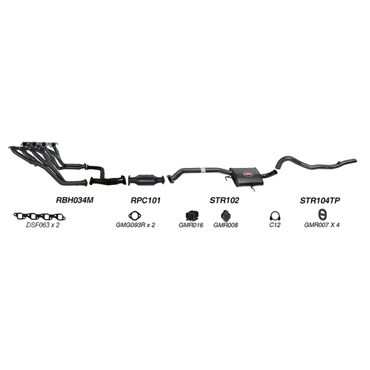 Redback Performance Exhaust System for Holden Commodore (10/1988 - 04/ product image