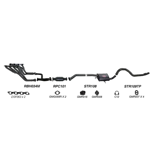 Redback Performance Exhaust System for Holden Commodore (01/1988 - 04/ product image