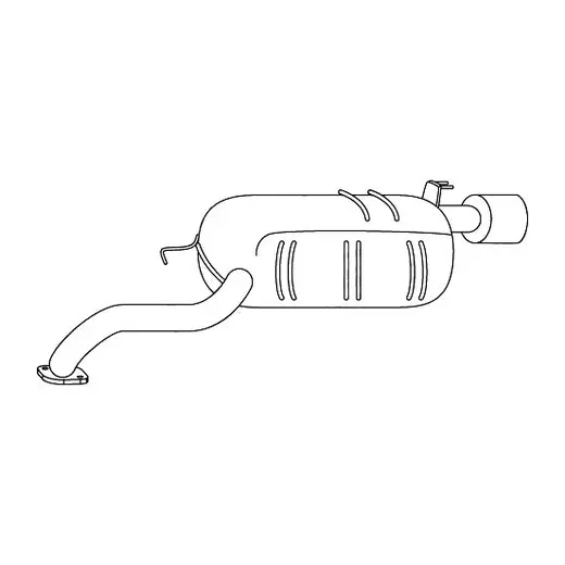 Unbranded MUFFLERS BOLT-ON for Hyundai Santa Fe (05/2006 - 12/2009) product image