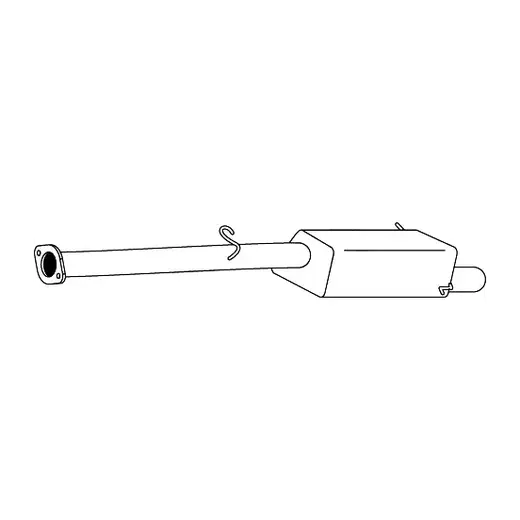 Replacement Muffler for Subaru Forester 08/1997-12/2008 with Exhaust T product image