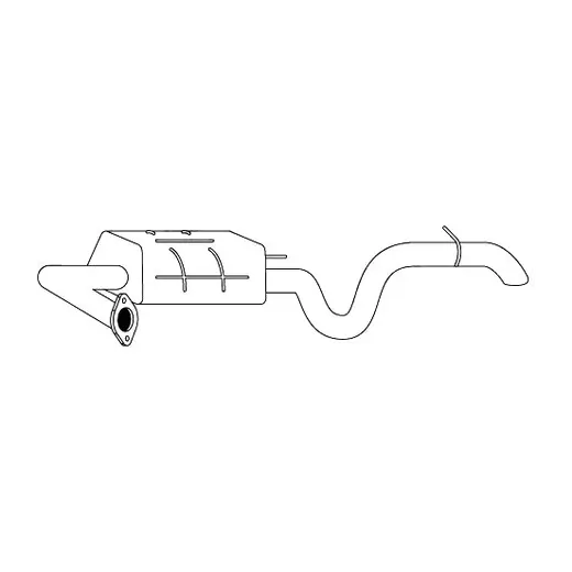 Redback Standard Replacement Exhaust for Hyundai Elantra (06/2006 - 12 product image
