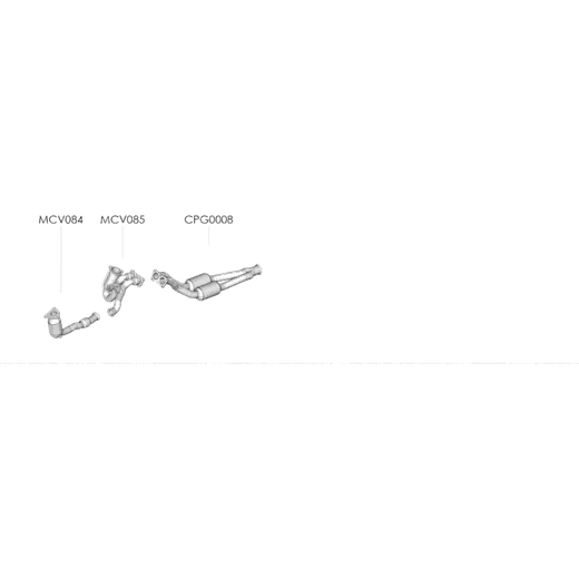 Redback Manifold Catalytic Converter for Peugeot 607 (01/2000 - 09/200 product image