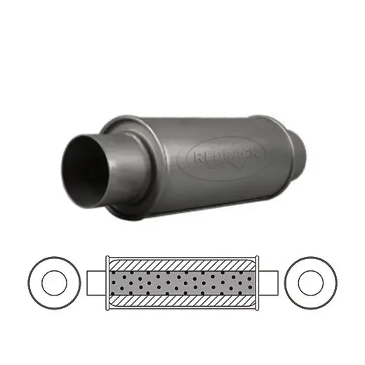 5" Round, 12" Long, 2 1/2" Centre/Centre, Glass Packed product image
