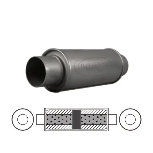 5" Round, 12" Long, 2 1/2" Centre/Centre, Glass Packed - Chambered product image