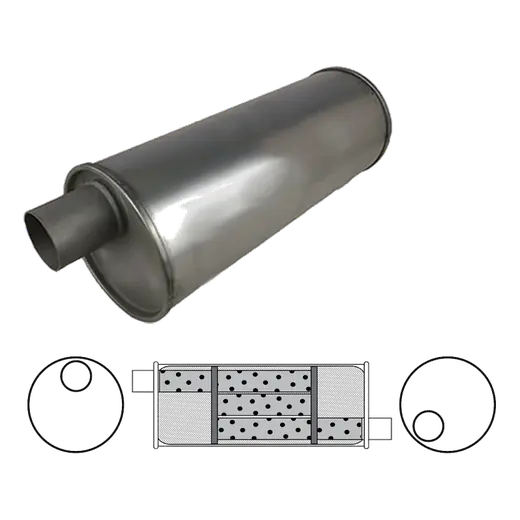 6" Round, 12" Long, 1 3/4" Offset/Offset - Left Hand Rotation product image