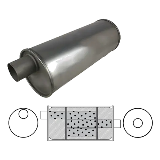6" Round, 16" Long, 1 3/4" Offset/Centre - Triflow product image