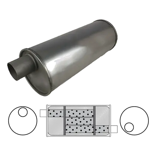 6" Round, 22" Long, 1 3/4" Offset/Offset - Left Hand Rotation product image