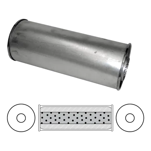 6" Round, 16" Long, 3" Centre/Centre - Megaflow product image