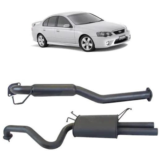 Redback 2 5 Catback Exhaust with Hotdog Centre and Dual Outlet Rear Muffler to S product image