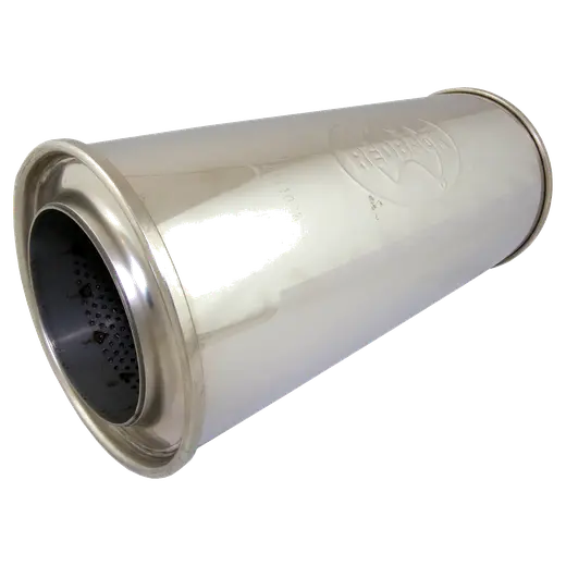 Redback 4 Muffler 6 Round 14 Long Straight Through 304 Stainless product image