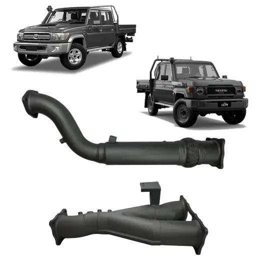 Redback Extreme Duty DPF Adaptor Twin 4 Exhaust for Toyota Landcruiser 79 Series product image