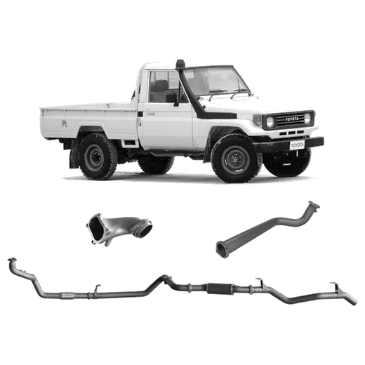 Redback Extreme Duty Exhaust for Toyota Landcruiser 75 Series Leaf Suspension FR product image