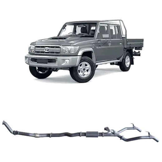 Redback Extreme Duty Twin Exhaust for Toyota Landcruiser 79 Series Double CAB 10 product image